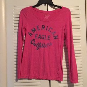 American Eagle pink long sleeve